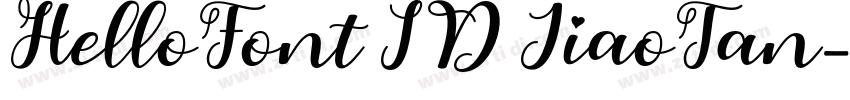 HelloFont ID JiaoTan字体转换